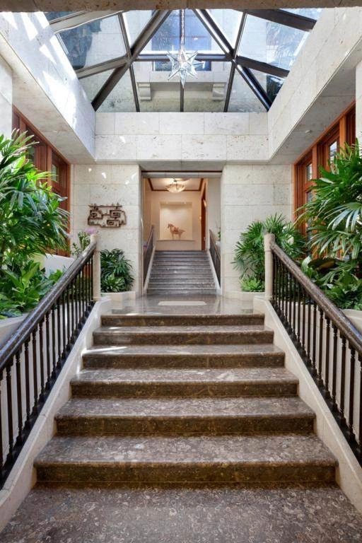 Interior construction detail at the Manalapan estate